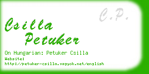 csilla petuker business card